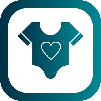 Baby shirt Vector Icon Design