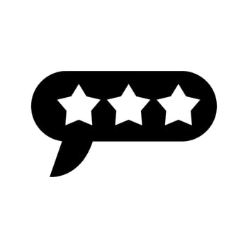 3 Stars Icon Vector Symbol Design Illustration