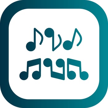 Musical note Vector Icon Design