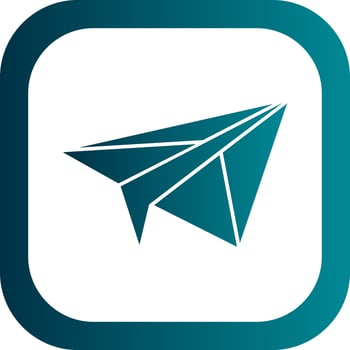 Paper plane Vector Icon Design
