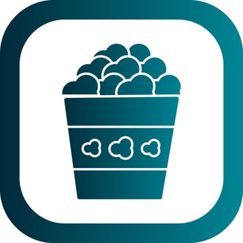 Popcorn Vector Icon Design