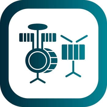 Drums Vector Icon Design