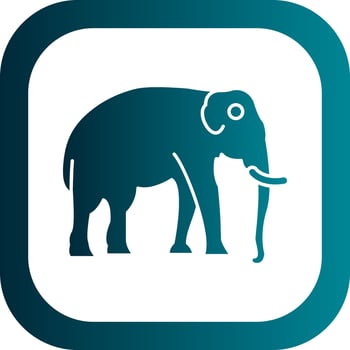 Elephant Vector Icon Design