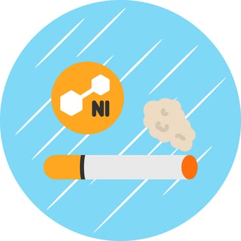 Nicotine Vector Icon Design
