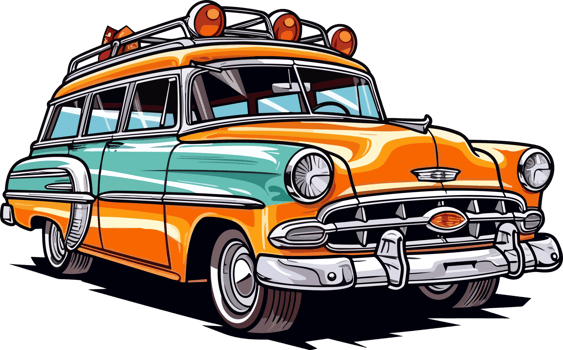 Vintage Chevrolet BelAir car png