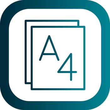 Paper size Vector Icon Design