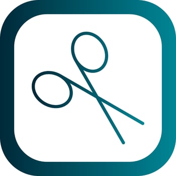 Cut Vector Icon Design