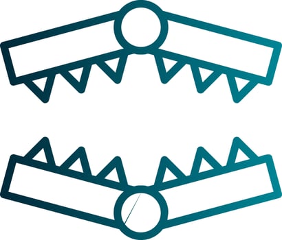 Bear trap Vector Icon Design