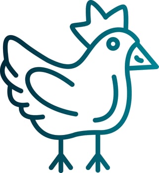 Chicken Vector Icon Design