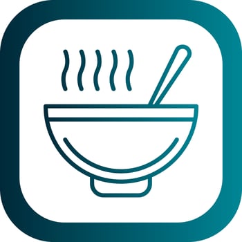 Soup Vector Icon Design