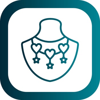 Necklace Vector Icon Design