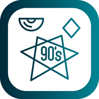 90s Vector Icon Design