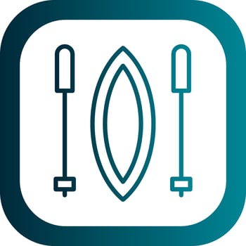 Slalom Vector Icon Design
