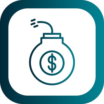 Debt Vector Icon Design
