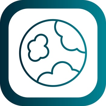 Planet earth Vector Icon Design
