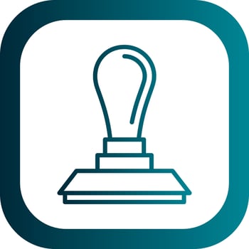 Rubber stamp Vector Icon Design