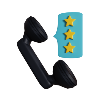 rating retro style 3d illustration png