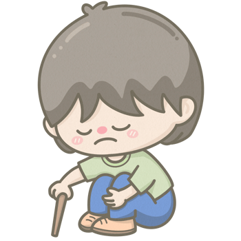 Sad pouting boy png