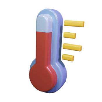 3d Render Thermometer Icon Illustration png