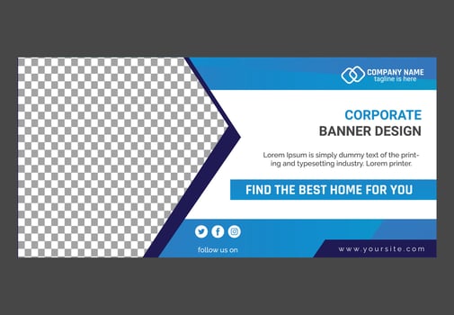 Corporate business card template. Editable vector illustration for your design