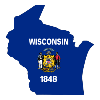 Wisconsin Flag - State of America png