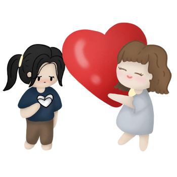 Woman aids person gets rid of depression, anxiety and stress. Friend or caregiver supports female. png