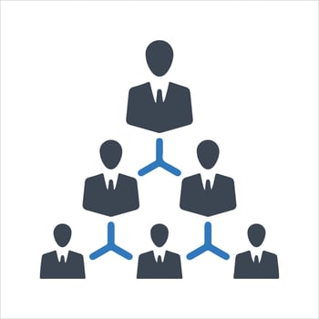 International business partnership icon. Vector and glyph