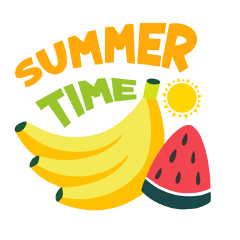 summer time fruit sticker art png