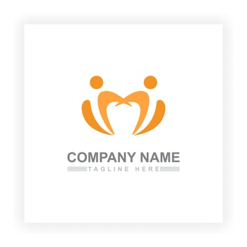 people logo design vector