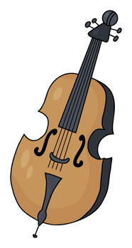 Sticker musical instrument cello png