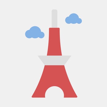 Icon japan tower. Japan elements. Icons in flat style. Good for prints, posters, logo, advertisement, infographics, etc. vector