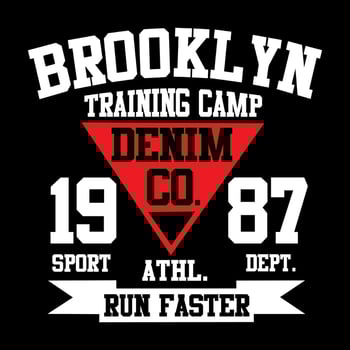 brooklyn vector letters ,logo typography design