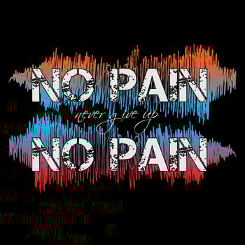 no pain no gain slogan text typography vector design