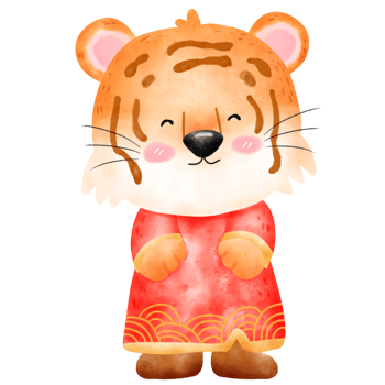 cute Chinese tiger png