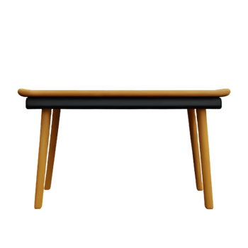 Modern table and chair isolate png