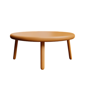 Modern table and chair isolate png