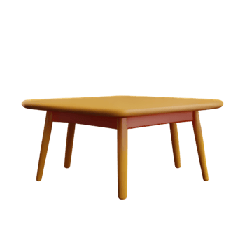 Modern table and chair isolate png