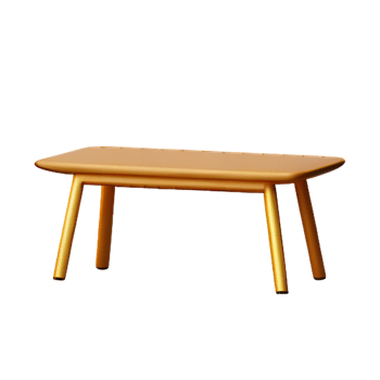 Modern table and chair isolate png