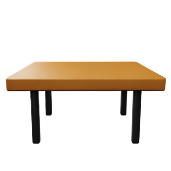 Modern table and chair isolate png