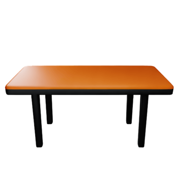 Modern table and chair isolate png