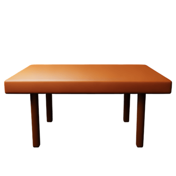 Modern table and chair isolate png