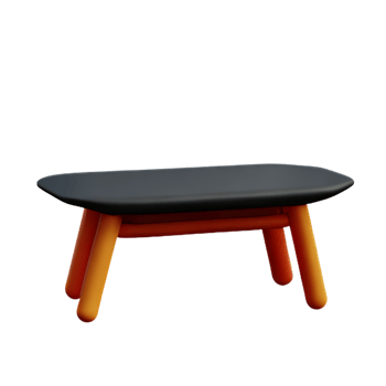 Modern table and chair isolate png