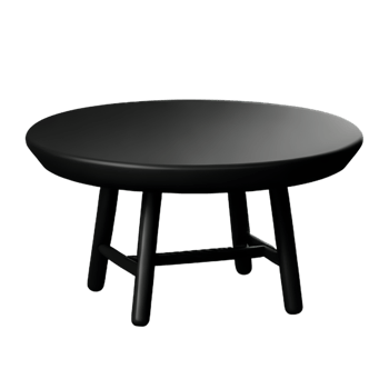 Modern table and chair isolate png