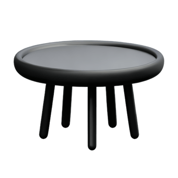 Modern table and chair isolate png