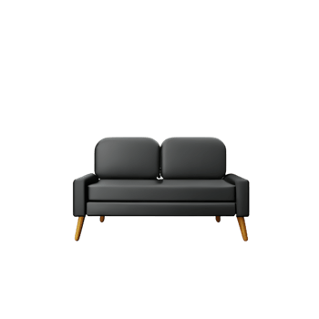Modern sofa isolate on white background png