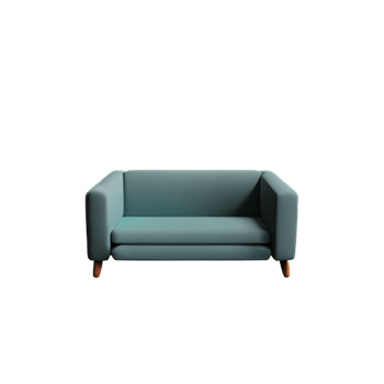Modern sofa isolate on white background png