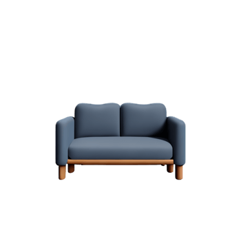 Modern sofa isolate on white background png
