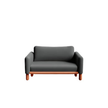 Modern sofa isolate on white background png