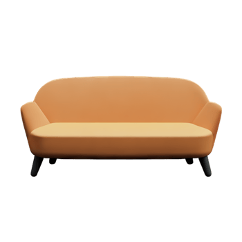 Modern sofa isolate on white background png
