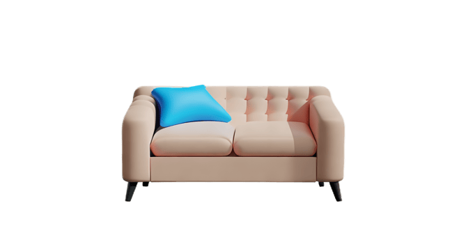 Modern sofa isolate on white background png